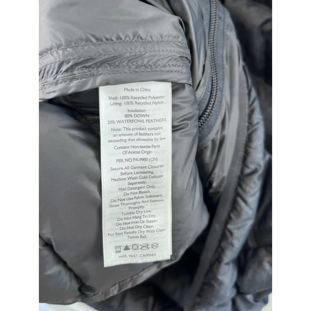 Eddie Bauer EB650 Down Puffer Jacket Mens Medium Full Zip Insulated Coat